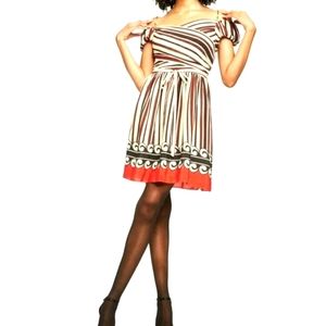 Anna Sui For Target Gossip Girl Inspired Silk Off the Shoulder Dress